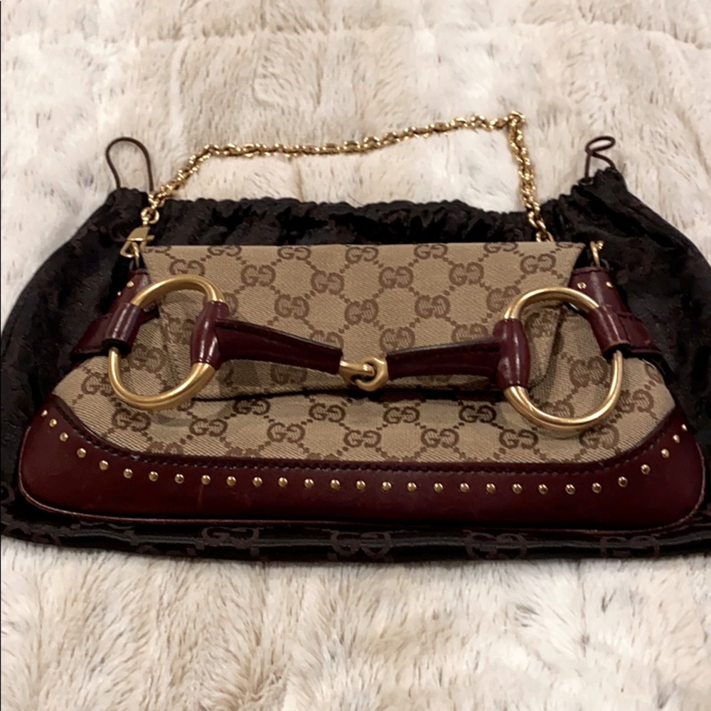 Rare Gucci horsebit buckle purse